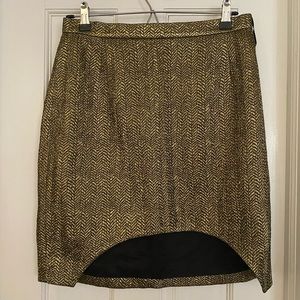 Sass and bide skirt gold size 8